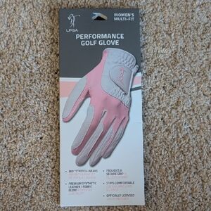 NEW LPGA Women’s Pink Left-Handed Golf Glove for Right-Handed Golfers